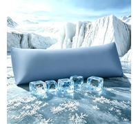 TELUS Cooling Body Pillow Case, Silky Soft Breathable Pillowcase with Envelope Close, Stay Cool All Night Pillow Cover for Hot Sleepers and Night Sweats, 20x54 Inch, Blue