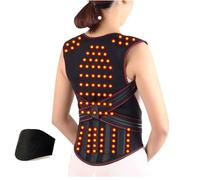 Telusu Adults Self Heating Magnetic Therapy Posture Corrector Corset Vest Full Back Shoulder Waist Neck Brace Lumbar Support For Women & Men Pain Relief (Color : Black, Size : L/Large)