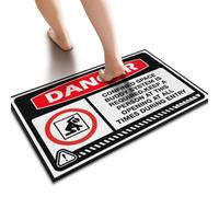 TELVORAN Large Doormats For Outdoor Entrance Danger Confined Space Buddy System Is Required Floor Mat Patio Bar Accessories Rustic Bathroom Rugs(40X60CM)