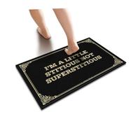 TELVORAN Outdoor Fall Rug I'm A Little Stitious Not Superstitious Floor Mat Stuff For Bedroom Door Decor