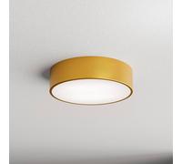 TEMAR LIGHTING Cleo 300 ceiling lamp, gold, sensor, IP54, Ø 30 cm, metal