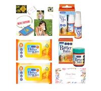 Temas Nuage Hay Fever Relief Kit - 5 Pack Variation | 2x Hay Fever Wipes, Face Mist Spray, Prevention Guide, Allergy Relief Tablets,Barrier Balm - Survival Kit and Travel Set