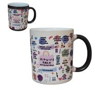Temas Store Colour Changing Morph Midwives Daily Affirmation Mug -11Oz Coffee Cup with Positive Quotes | Inspirational Gift for Midwives- Motivational Appreciation Mug