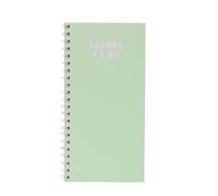 Temas Store Wirebound Things To Do Today Book 150 x 280mm | Things To Do Today Note Pad - Includes Space For Notes & Priority Of The Day (Green)
