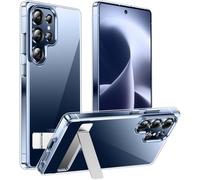 Temdan Designed for Samsung Galaxy S25 Ultra Case,[Built in Hidden Kickstand][Military Grade Drop Protection] [Never Yellowing] Slim Thin Phone Case for Galaxy S25 Ultra Case 6.9"- Crystal Clear