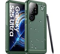 Temdan Designed for Samsung Galaxy S25 Ultra Case Waterproof, Built-in Lens & Screen Protector Military Grade Shockproof Dropproof IP68 Underwater Full Body Phone Case for Galaxy S25 Ultra 6.9"-Green