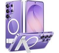 Temdan Magnetic for Samsung Galaxy S26 Ultra Case, [Innovate Stand][Military Grade Drop Protection][Non Slip][Non-Yellowing] Shockproof Phone Case for Galaxy S26 Ultra 2026 -Clear