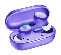 Temdan Wireless Earbuds in-Ear Headphones Bluetooth 5.3 with Built-in Mics Deep Bass Clear Call Ultralight Headsets, 60H Play Time for iPhone Android Studying Sports Gaming, Purple