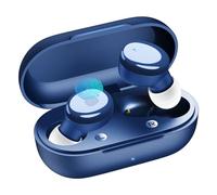 Temdan Wireless Earbuds in-Ear Headphones Bluetooth 5.3 with Built-in Mics Deep Bass Clear Call Ultralight Headsets, 60H Play Time for iPhone Android Studying Sports Gaming, Blue