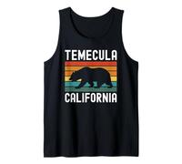 Temecula California Bear Retro SoCal Riverside San Diego SD Tank Top
