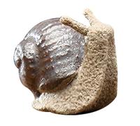 Temeemeg Ceramic Snail Decoration Mini Cute Snail Ornaments for Garden Micro Landscape Figurine Ornaments for Indoor Outdoor Garden Decor 0.71x1.77x0.87 inch Style2..