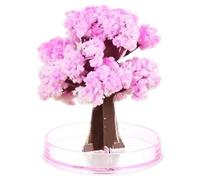 Temeemeg Crystal Growing Kit, Mini Magic Flower Tree Crystal Growing Cherry Blossom Paper Trees Toys Desk Decor for Kids on Birthday, Christmas Style 2.