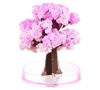 Temeemeg Crystal Growing Kit, Mini Magic Flower Tree Crystal Growing Cherry Blossom Paper Trees Toys Desk Decor for Kids on Birthday, Christmas Style 2..