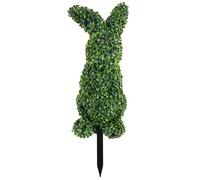 Temeemeg Easter Bunny Topiary Lifelike Artificial Boxwood Bunny Topiary Outdoor ideal for Porch Decor 28.7 Inch Green Planter ideal for Easter Decorations