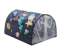 Temeemeg Kids Bed Tent Starry Sky Themed Play Tent ideal for Toddlers Boys and Girls Portable Bed Canopy ideal for Reading and Imaginative Play Blue