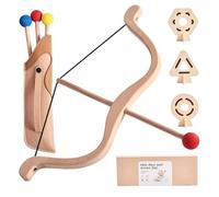 Temeemeg Kids Bow and Arrow Set Safe Foam Tip Wooden Bow and Arrow with 3 Targets ideal for Indoor Outdoor Play Archery Set ideal for Boys Girls Age 4+