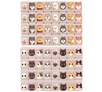 Temeemeg Kids Mahjong Set - 65 Pcs Memory Matching Tile Game with US Flag & Animal Patterns, Portable Travel Mahjong Tiles for Family Game Night, Learning Board Games for Children.