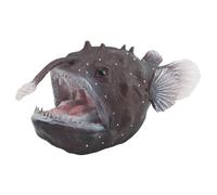 Temeemeg Ocean Animals Figures Realistic Angler Fish Model Plastic Sea Animals Figures ideal for Display 5.3 Inch Sea Creature Decoration