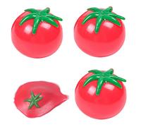 Temeemeg Tomato Squeeze Ball Imitation Tomatoes Stress balls TPR Materials Prank Water Props Toy Kids Ball 3Pcs..