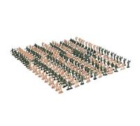 Temeemeg Toy Soldiers 200pcs Toy Soldiers Army Men Figures - 12 Poses Plastic Mini Army Figures, Brown/Green Color