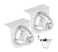 Temeemeg Watermelon Lights, Waterproof LED LED Marker Lights with Stainless Bracket Super Bright Auxiliary Lighting for Semi, Trailer, Rv, 2Pcs, White...