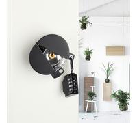 TEMEILI Door Handle Lock, Knob Lock Out Device, Cover to Disable Doorknob/Faucet/Valve, Prevents Turning and Access Keyhole, Operating (Password Hanging), Black-2