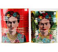 Temerity Jones Set Of 2 Frida Storage Tins - Red Yellow