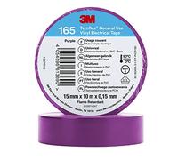 Temflex 3M Vinyl Electrical Tape 165, Purple, 15 mm x 10 m, 100 Rolls/Case