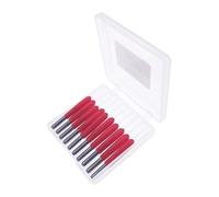 Temhyu 10pcs 3.175mm Engraving Milling Cutter 1/8 Spiral Bit CNC Router Bits Tools Knife PCB Engraving Bit Tungsten Carbide(3.175X25 angleX0.4)