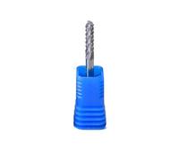 Temhyu 5PCS 3.175 4 6mm Shank Edge Tooth Milling Cutter Tungsten Steel PCB Engraving Cutting Router Bits Corn End Mill CNC Tool(4x4x32x55)