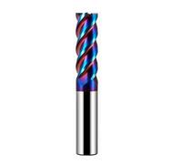 Temhyu 8mm 10mm Shank HRC65 CNC Carbide End Mills 4 Flute Tungsten Machine Milling Cutter Tools Face Router Bit Me Carbide Millingtal Key Seat(6X30X6X100,HRC65)