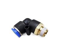 Temhyu Elbow Pneumatic Fitting PL4-01 PL6-M5 PL6-01 Air Hose Pneumatic Quick Release Connector Air Fittings (Color : PL6-M5 (10PCS A LOT))