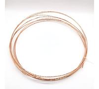 Temhyu Shuxiang-Copper wire Solid Diy Pure Copper Wire 20AWG 22AWG 0.5mm 0.2mm 0.6mm for Jewelry Craft Making (Color : 0.6mm, Size : Length 1M)