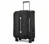 Temilla Carry On Luggage 22x14x9 Airline Approved, Softside Expandable Lightweight Travel Suitcase with Spinner Wheels, Black, Carry-on 20 inch, Carry on Suitcase,softside Carry on Luggage Expandable