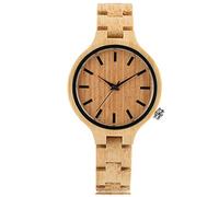 TEmkin Luxury lady Gifts Full Wooden Quartz Watch Women Business Creative Bamboo with Handmade Wood Chain Band Bracelet Female Clock (2)