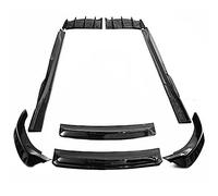 TEMKIN Side Panels Spoiler For For Mustang For Mach-E 2021 2022 2023 ABS Black Bumper Front Lip Rear Diffuser Side Skirts Spoiler Body Kit Panel Splitter Lip (Color : Body kit)