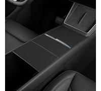 Temmis Center Console Silicone Wrap Kit for Tesla Model 3 2024-2025 / Model Y 2025, Tesla Center Console electrostatic adsorption Cover for Model 3/Y(Black)