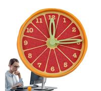 Temnomadaires at the bedside - Modern Citrus Alarm Desk Clock | MEANING FAKE SILLE DECORATIONS ACCESSORIES FOR OFFICES, HOME, ROOM, KITCHEN, BEDROOM AND SCHOOL