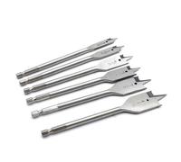 TEMO 6 Piece Heavy Duty Spade Drill Bit Set 3/8 inch (9.5mm) to 1 inch (25.4mm)