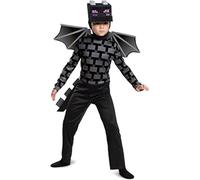 Temolie Halloween Costumes Kids Pixel Game Ender Dragon Cosplay Party Birthday Gift Fancy Dress up Boys Carnival Funny Bodysuit Jumpsuits (black, 4-5 Years)