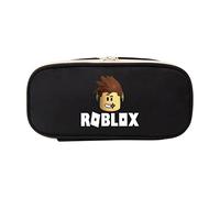 Temolie Roblox Pencil Case, School Supplies Pencil Cases Large Capacity, Roblox Merch Birthday Gifts for Boys (Black 4)