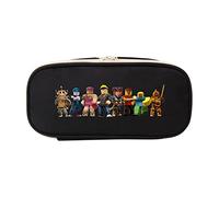 Temolie Roblox Pencil Case, School Supplies Pencil Cases Large Capacity, Roblox Merch Birthday Gifts for Boys (Black 2)