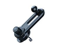 TEMOOUES 17mm Ball Joint Adapter Extension Arms For Car Vent Phone Desktop Stand Navigation Holder With Adjustable Angles Metal Hook Car Vent Clamp Replacement