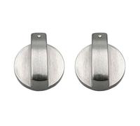TEMOOUES 2/4Pcs Stove Knobs Metal Rotary Switch Control Knobs Replacement For Cooker Oven Hob Control Switch Stove Parts