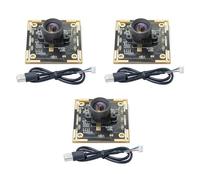 TEMOOUES 3PCS OV9732 Camera Module Set 1MP Resolution 100 Degree Wide Field, USB Connection for Easy Integration Robotics Viewing Camera