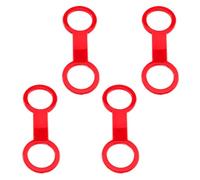 TEMOOUES 4Pcs Silicone Snorkels Strap Keeper Dives Universals Clip Snorkels Strap Keeper Tube Holder Diving Accessory Silicone Snorkel