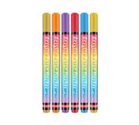 TEMOOUES 6 Color Pet Nails Art Pens Safe Quick Drying Polish Pen For Dog Cats Bright Colouring Painting Pen For Various Pet Dog Grooming Supply