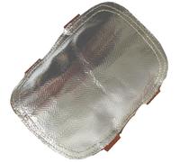 TEMOOUES Aluminized Heat Barrier Welder Gloves Abrasion Resistant Construction Fit For Foundry Metal Cutting Operations Thermal Reflective Welding Gloves