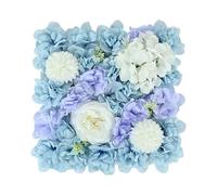 TEMOOUES Artificial Flower Wall Art Panel Backdrop Background For Wedding Stage Home Interior Styling And Commercial Displays Flower Wall Panel