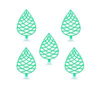 TEMOOUES Artificial Leaf Fish Tanks Aquarium Decors With Resting Leaf Habitat Ornament For Home And Office Tanks Artificial Plant Large